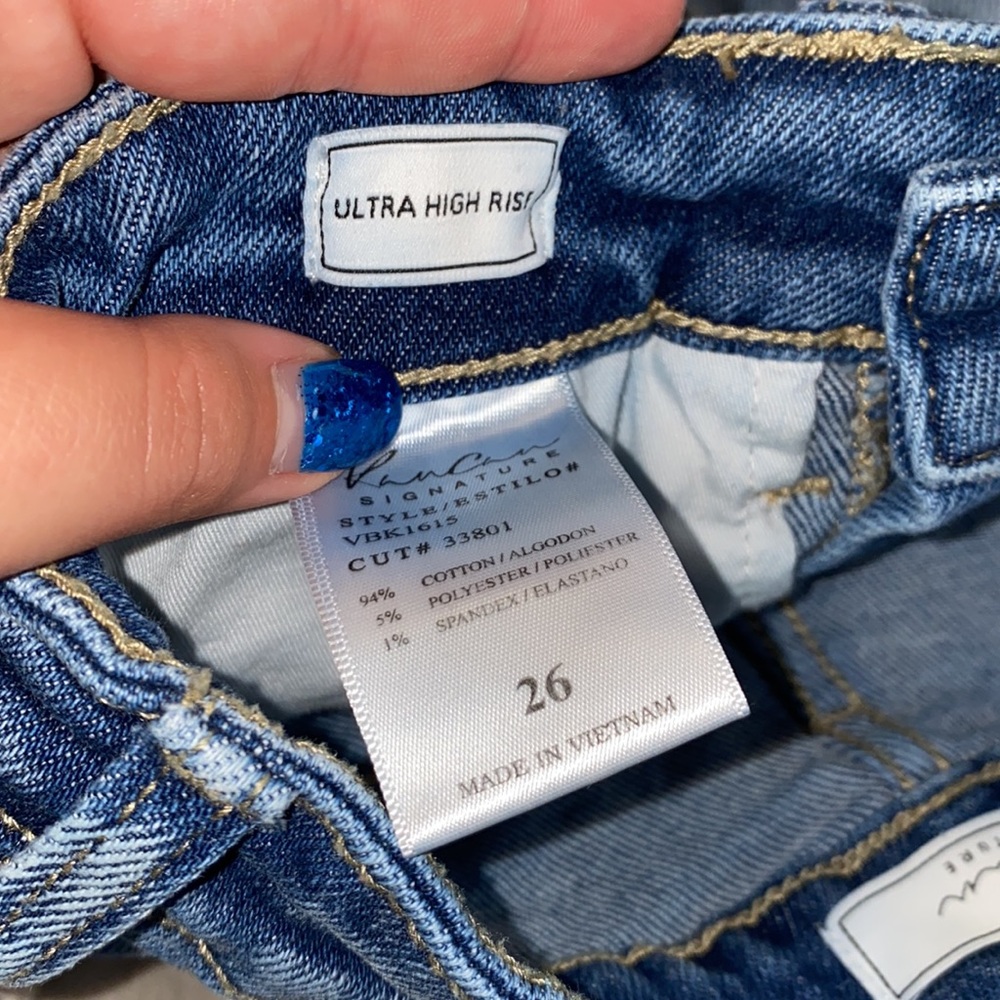 KanCan high rise distressed shorts - Picture 3 of 3